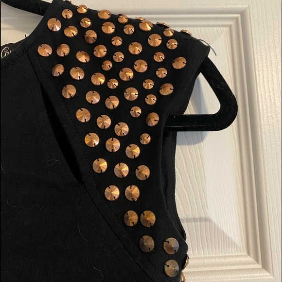 Guess Black with Metal Rhinestone Keyhole dress - Picture 3 of 4